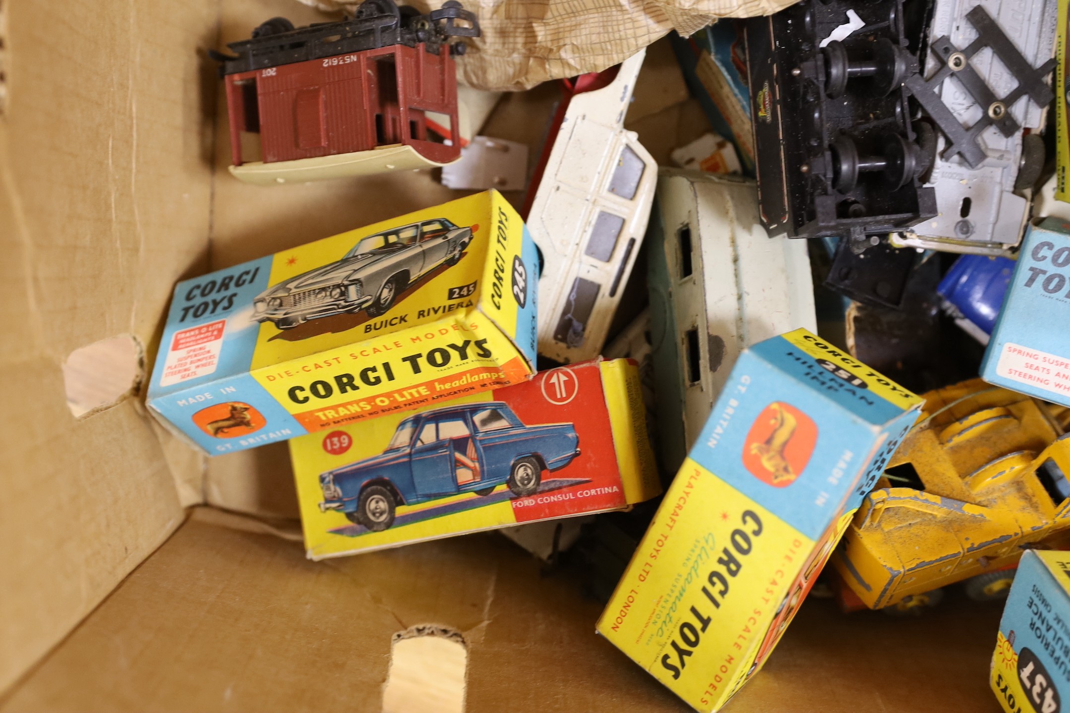 A group of Dinky etc diecast models